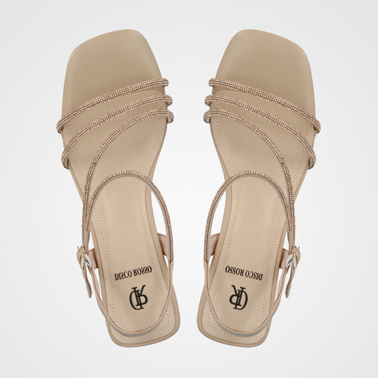 סנדל כלה רצועות אלכסון יהלומים - 232-310-21