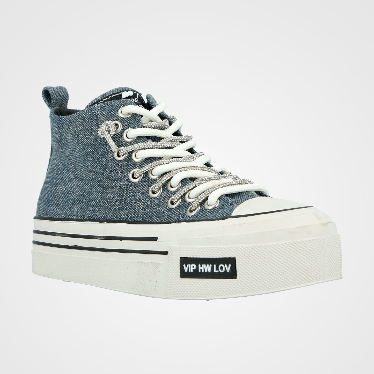 סניקרס גבוהות לנשים 3/4 שרוך יהלומים - 232-177-36