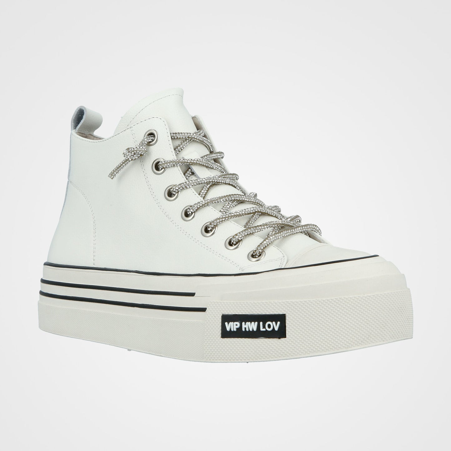 סניקרס גבוהות לנשים 3/4 שרוך יהלומים - 232-177-36