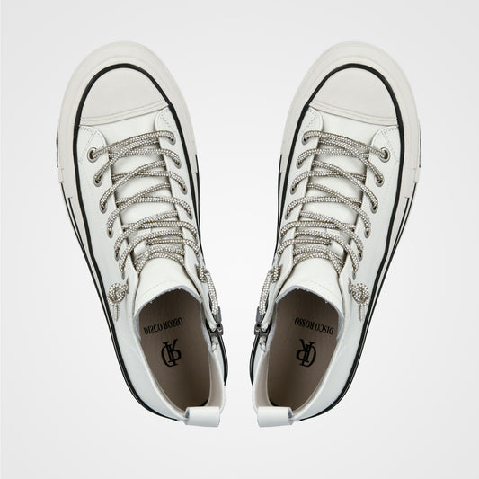 סניקרס גבוהות לנשים 3/4 שרוך יהלומים - 232-177-36