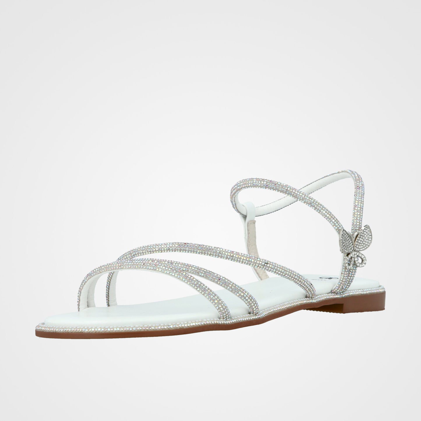 סנדל כלה רצועות אבזם פרפר - 241-2422-1