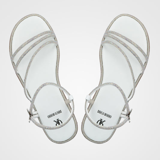 סנדל כלה רצועות אבזם פרפר - 241-2422-1