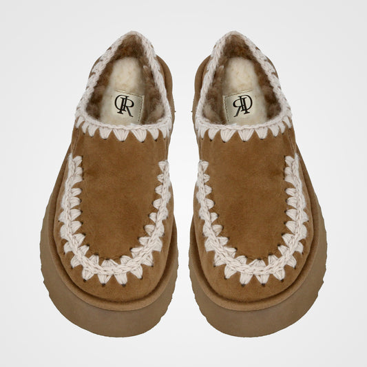 כפכף פרווה תפר צמה - 242-882-1