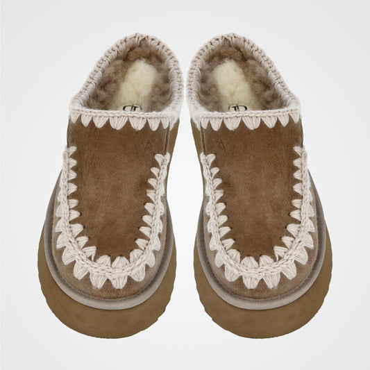 כפכף פרווה תפר צמה - 242-882-1