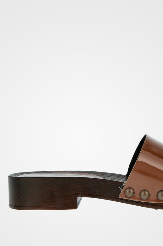 כפכף פלה לק עץ 251-1091