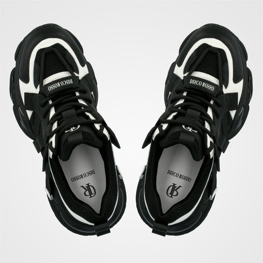 סניקרס שחורות לנשים רצועות צד - 241-788-1