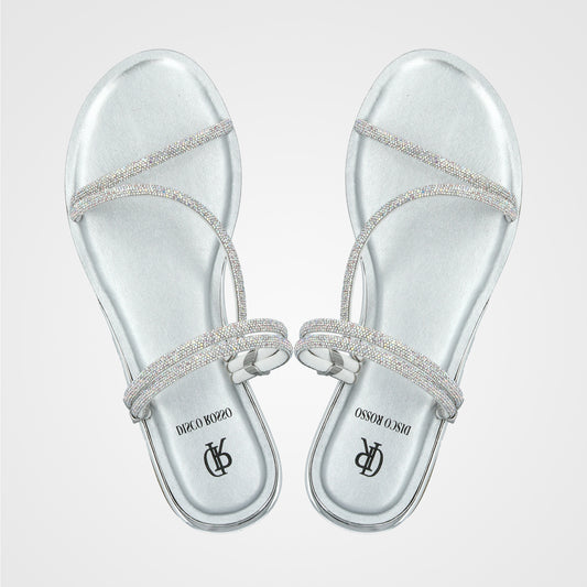 כפכף סנדל כלה רצועות יהלומים - 241-8288-5