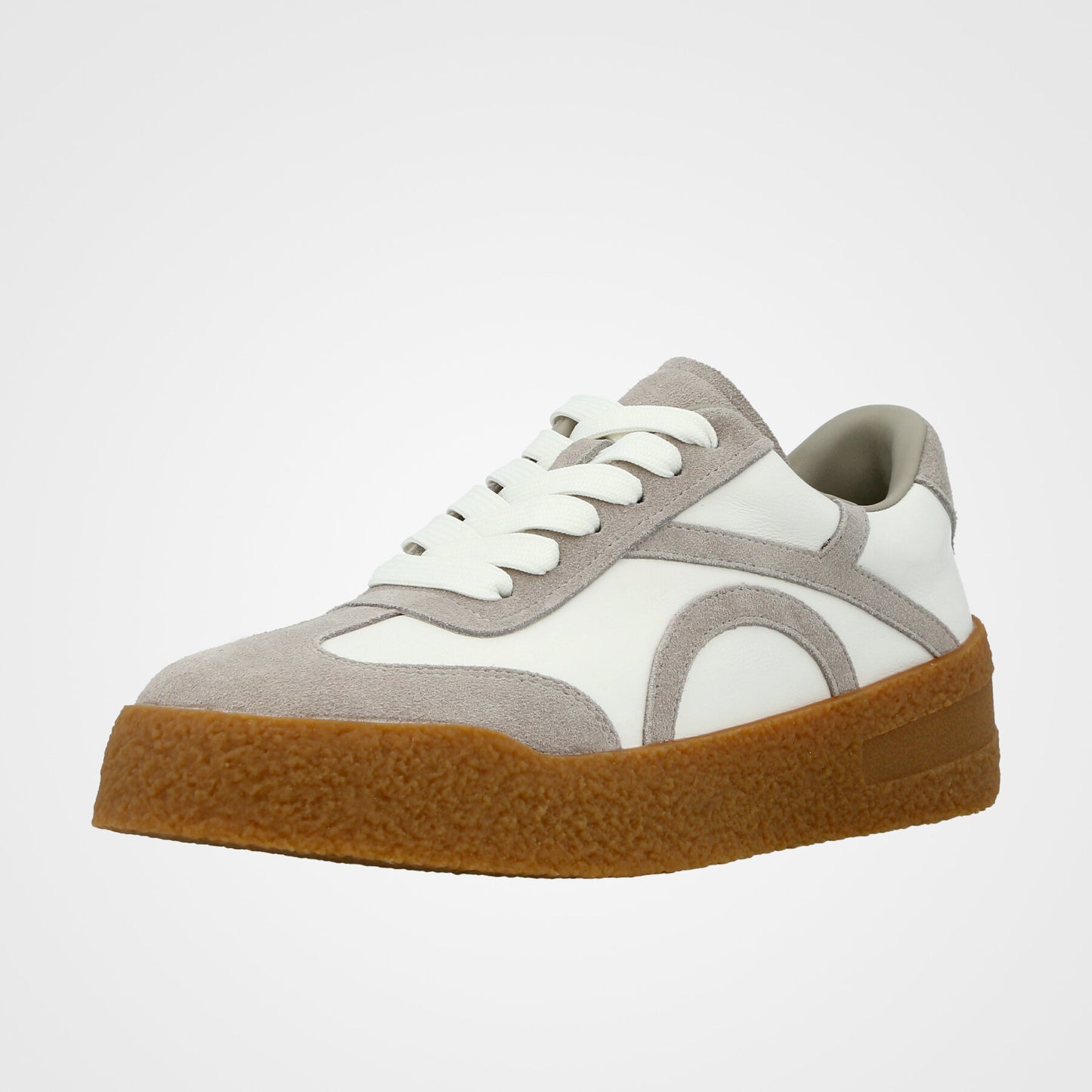 סניקרס שרוך סולייה חומה - 242-196-2