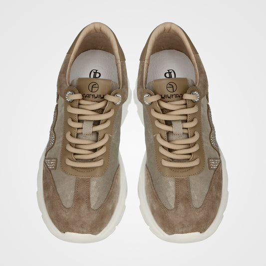 סניקרס כיתוב צד יהלומים - 242-6701-8