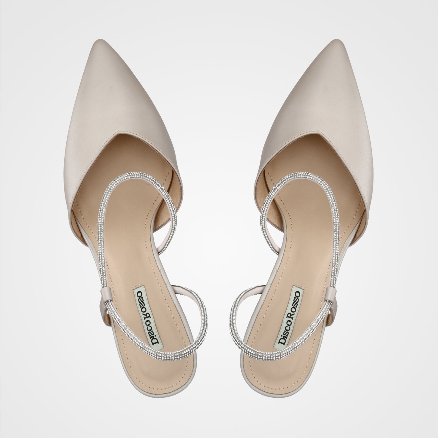 נעל כלה שאנל שפיץ רצועה יהלומים - 232-2007-8