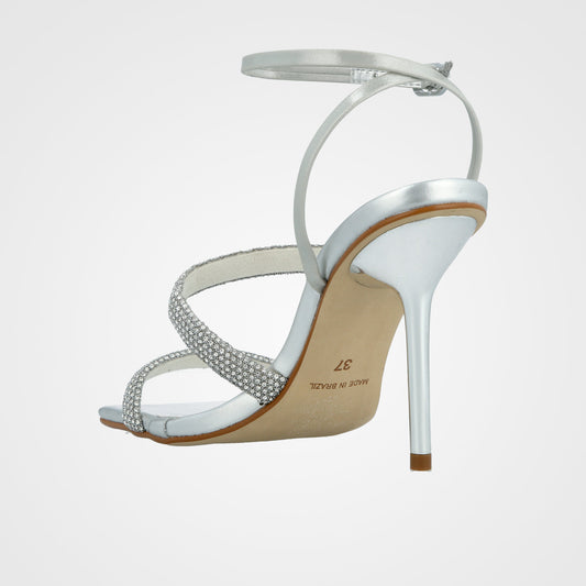 סנדל כלה 2 פסים יהלומים - 231-41177