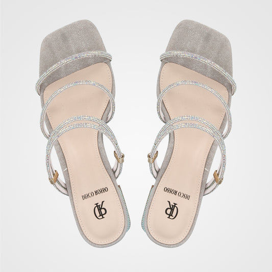 סנדל כלה 4 רצועות אבנים - 231-2321-2