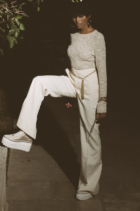 סניקרס פלטפורמה פס צד - 242-2021-7