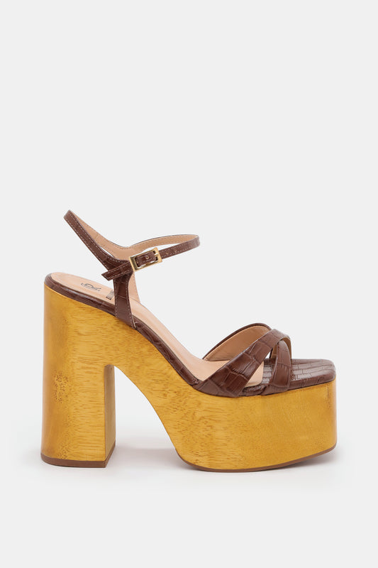 261-7880020 סנדל 13 X עקב עץ