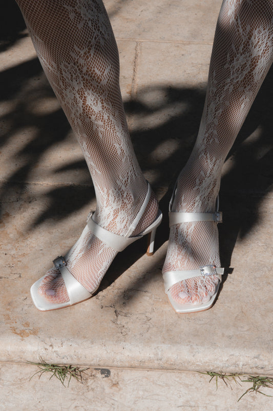 סנדל  2 פסים אבזם יהלומים 261-252-68