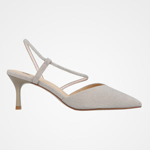 נעל כלה שאנל שפיץ רצועה יהלומים - 232-2007-8